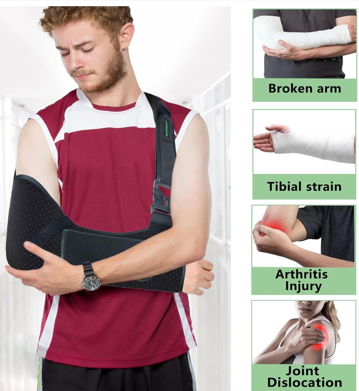 Shoulder Belt Approved Single Adjustable Shoulder Brace arm brace 