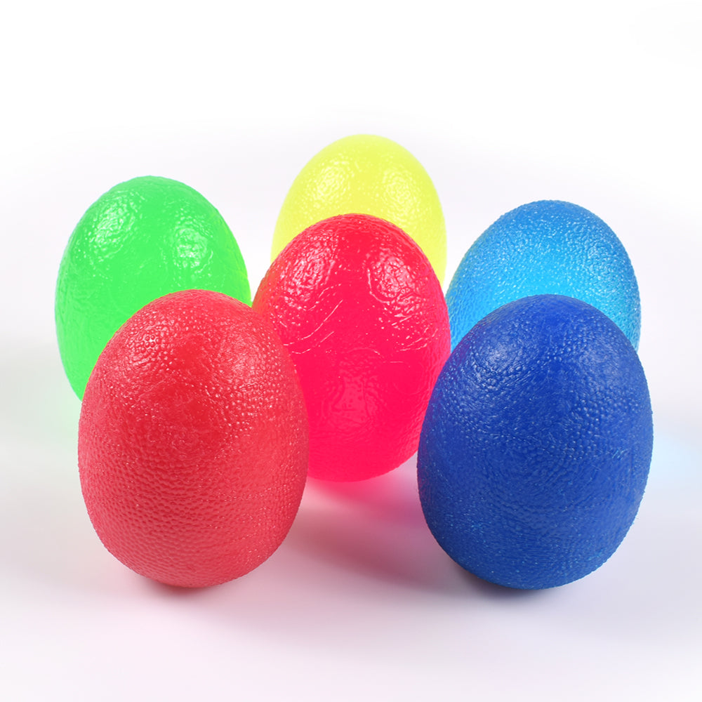 Athlete using a firm grip strengthener for forearm and grip training
