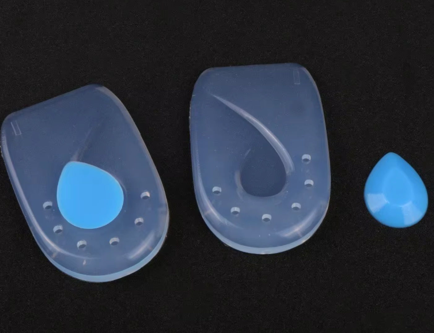 ZRWB05 Gel Silicone Transparent Insoles for Plantar Fasiitis Foot Care 