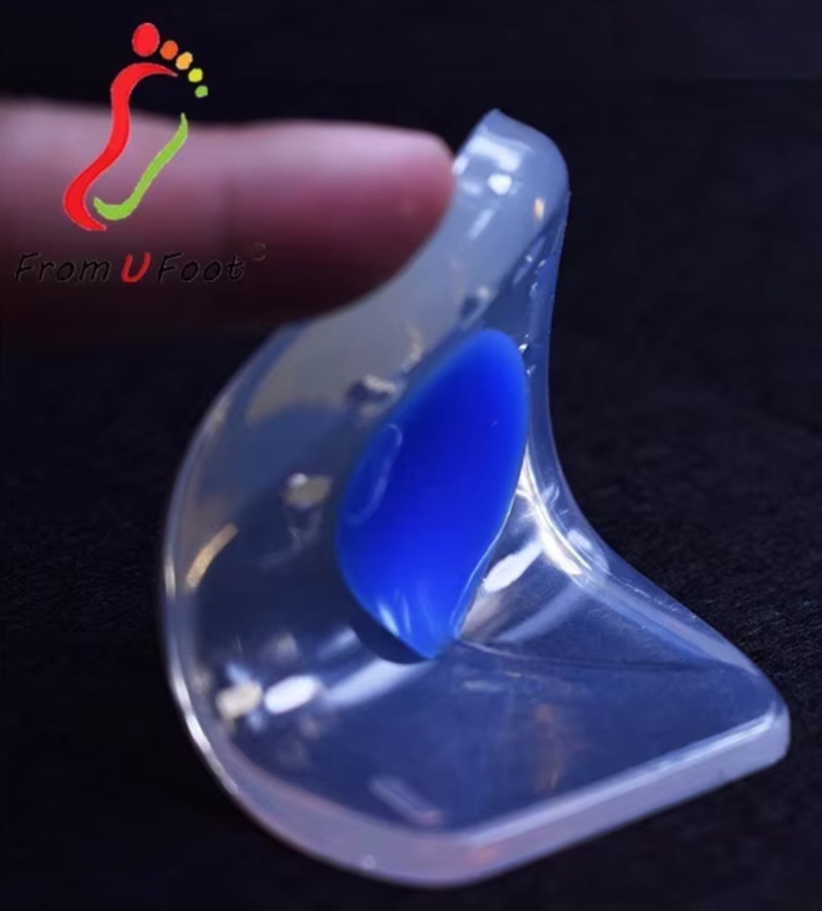 ZRWB05 Gel Silicone Transparent Insoles for Plantar Fasiitis Foot Care 