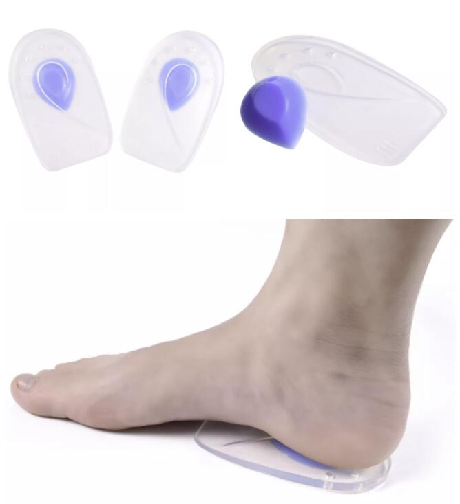 ZRWB05 Gel Silicone Transparent Insoles for Plantar Fasiitis Foot Care 