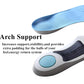 Breathable Lycra top layer over PU foam core in high arch support insoles