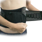 Breathable waist brace with adjustable straps for lumbar support and back pain relief