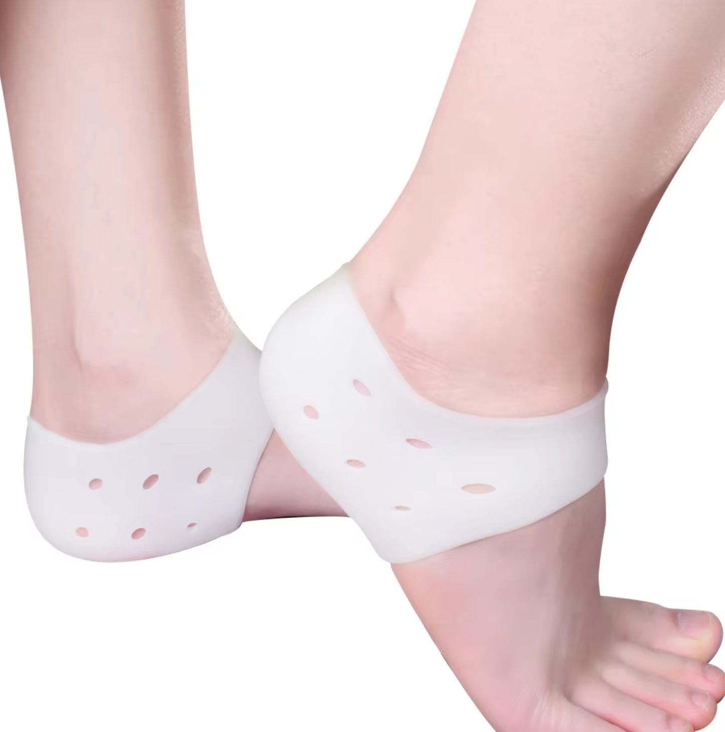 C21B Gel Silicone Heel Cups Pads  Achilles Tendonitis, Shoe Inserts for Plantar Fasciitis, Bone Spur, Foot Pain Relief Support
