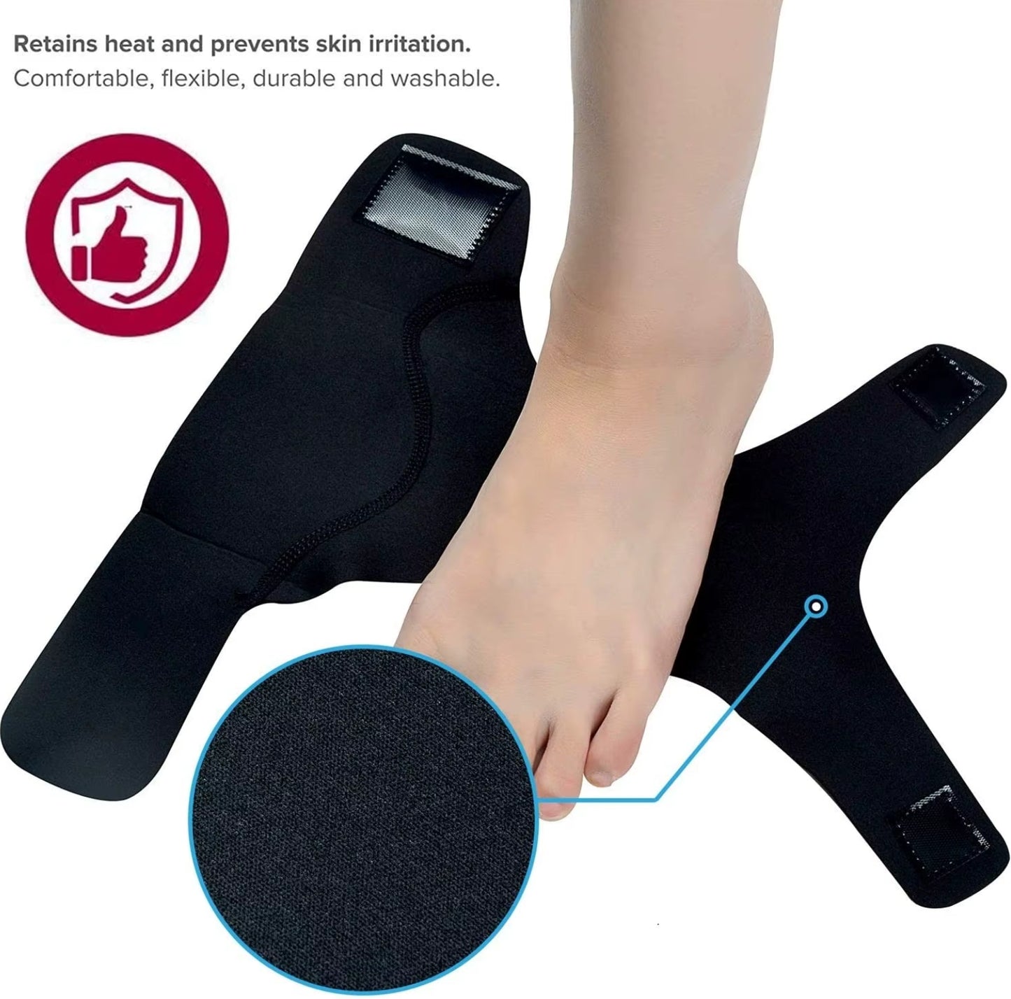 Ankle035D Breathable Ankle Support Sleeve - Lightweight Ankle Brace, Compression Sock for Joint Stability & Pain Relief | Lycra & Elastic（副本）