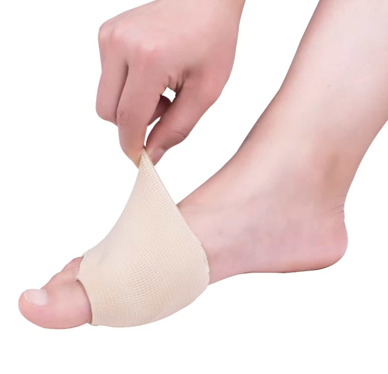 C40B Silicone Forefoot Sleeve with Toe Separation – Breathable Gel Ball of Foot Cushion for Women