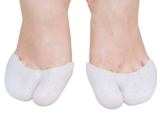 C41 Silicone Forefoot Sleeve with Toe Separation – Breathable Gel Ball of Foot Cushion for Women