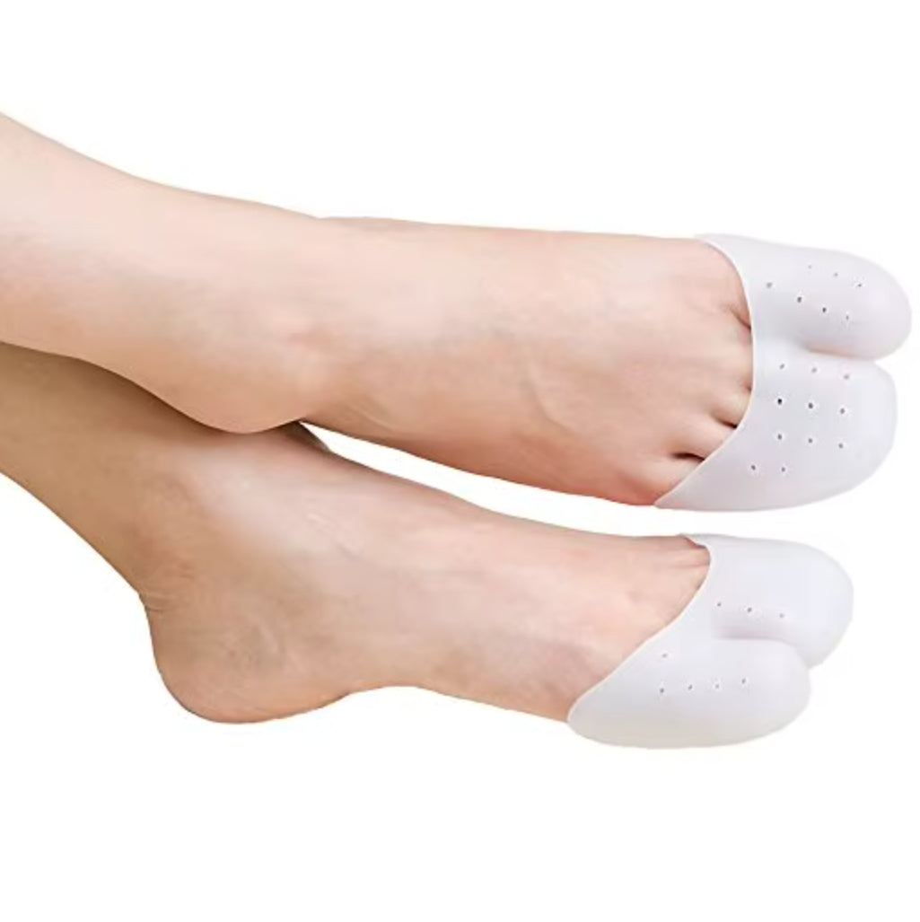 C41 Silicone Forefoot Sleeve with Toe Separation – Breathable Gel Ball of Foot Cushion for Women
