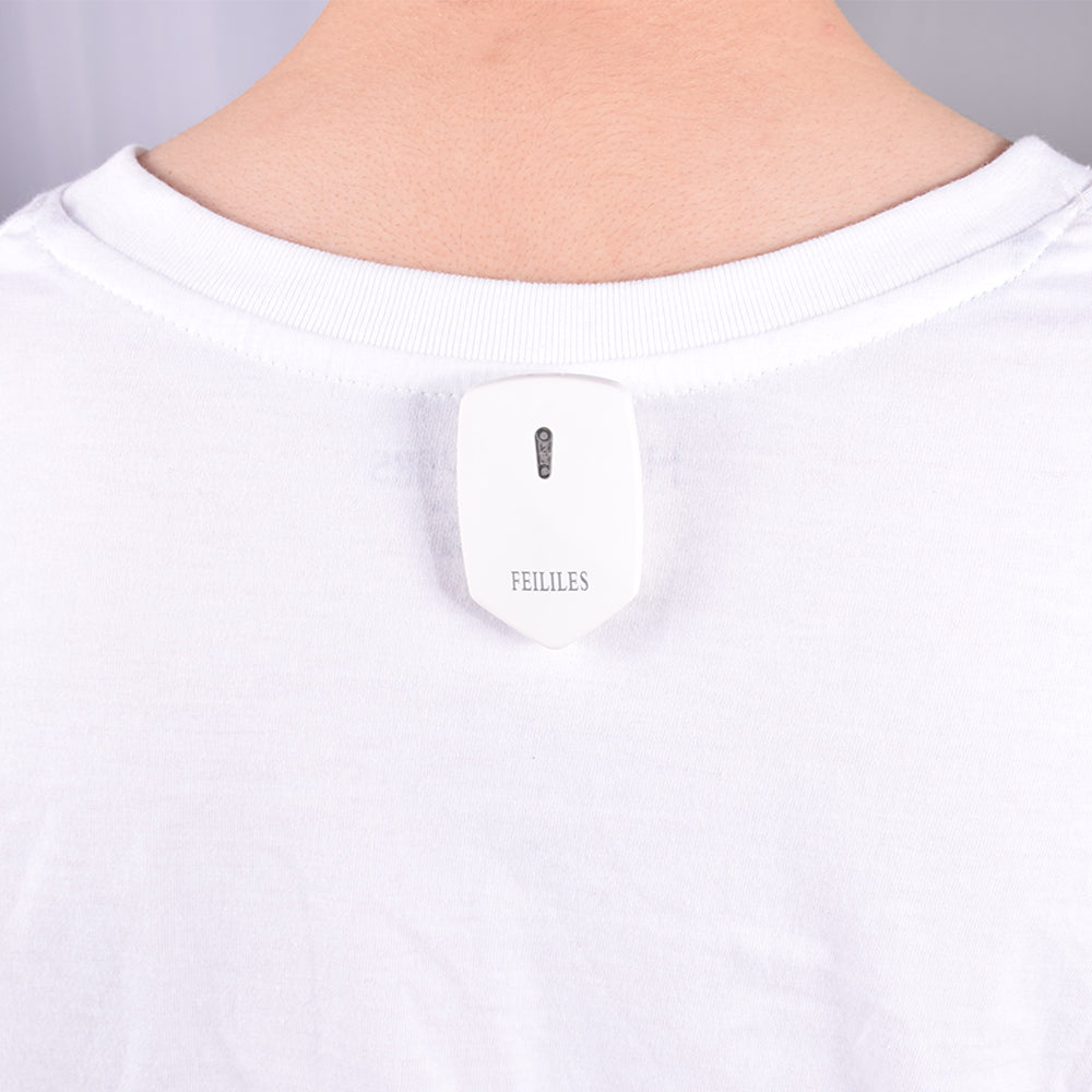 Close-up of electronic posture corrector’s reminder function
