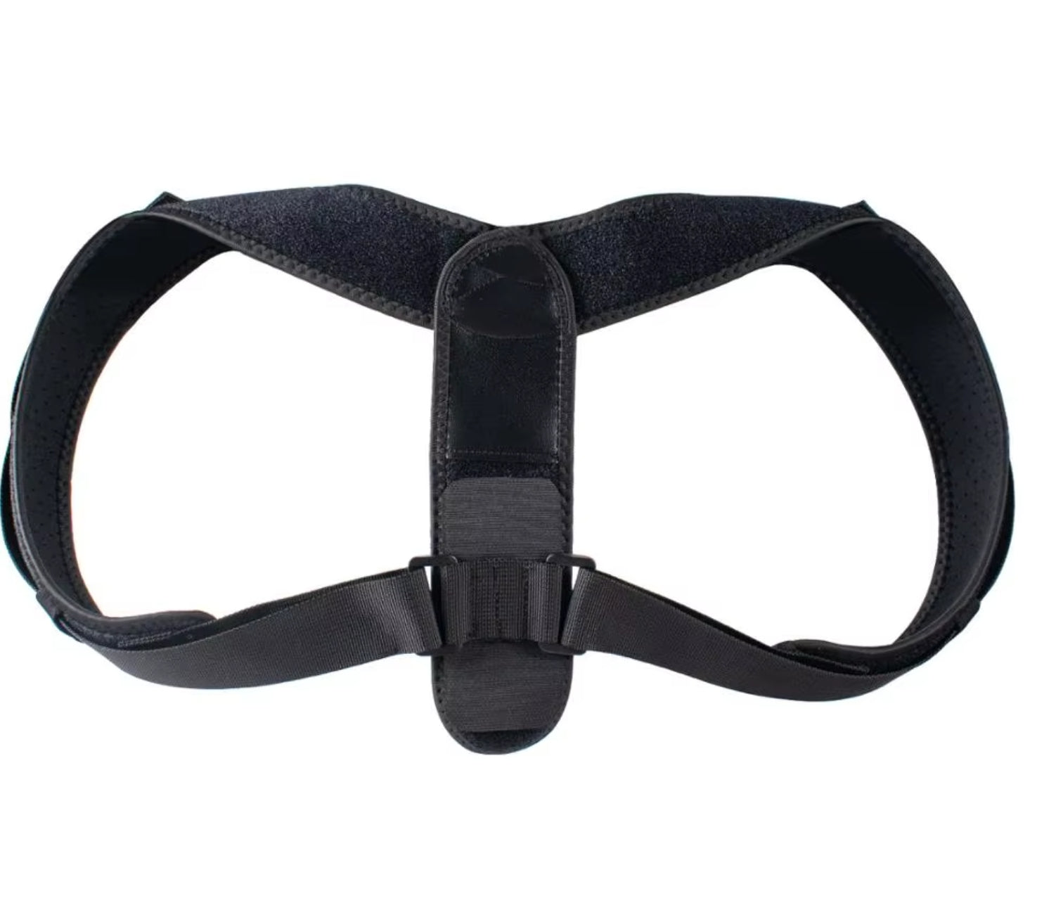 Close-up of high-quality neoprene material on posture correction belt