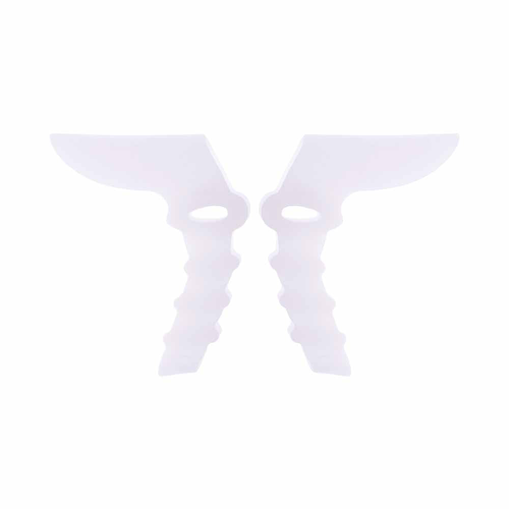 Customization chart displaying available silicone colors and hardness options