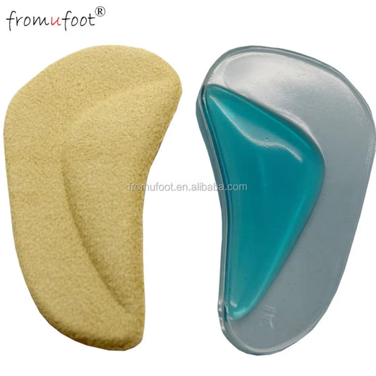 E07 Silicone arch support medical shoe insoles correcting flat feet for kids 