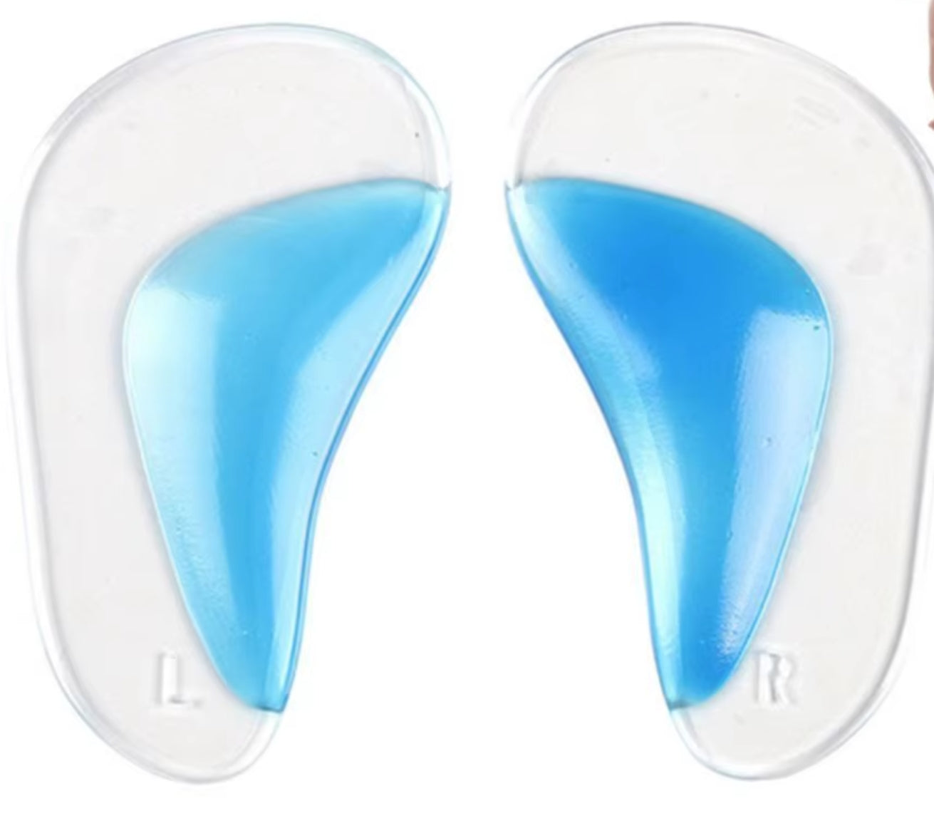 E07 Silicone arch support medical shoe insoles correcting flat feet for kids 