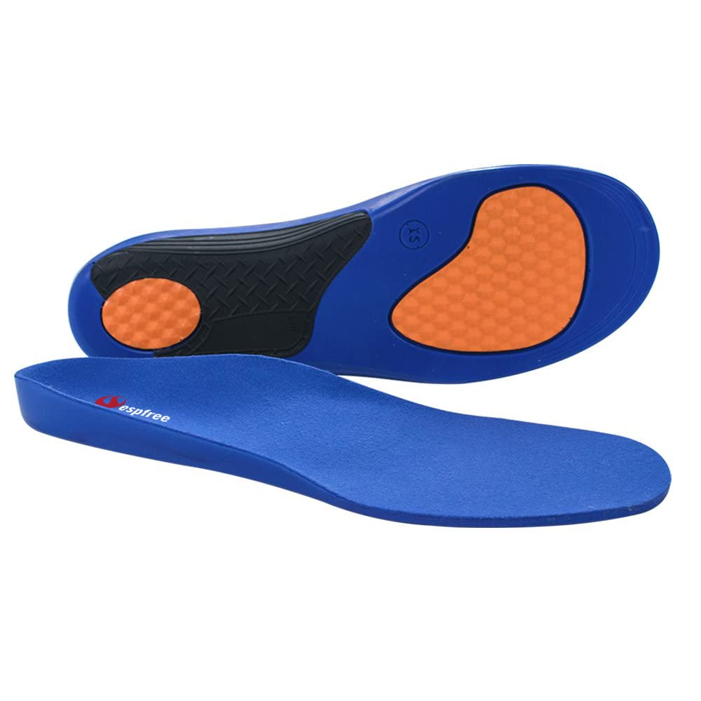 E12 orthotic arch support insoles for plantar fasciitis and flat feet