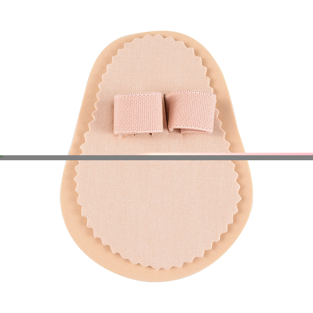 EVA toe crest pad for toe alignment