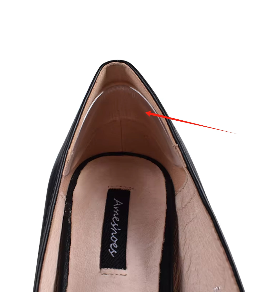 G02A Silicone Gel Heel Pads Liner Inserts Grip Insole Silicone gel self-adhesive heel sticker grip