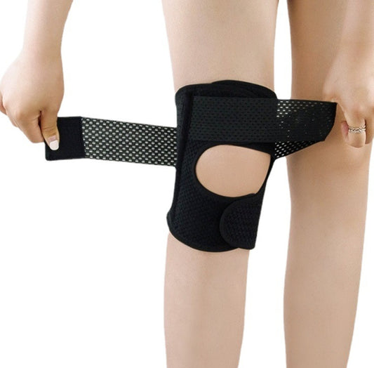 Knee015 Elastic Band Knee Brace, Multiple Sizes, Breathable Design, Knee Joint Pain Relief & Knee Protection