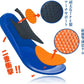 Multi-layer orthopedic insole with shock absorption  breathable fabric