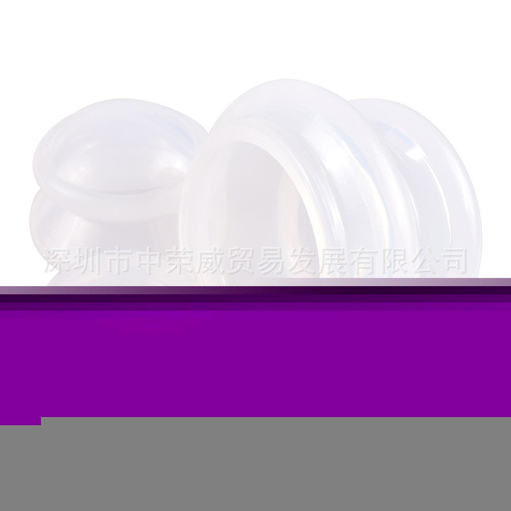Multi size silicone massage cups designed for back, legs, and shoulder therapy