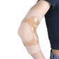 Silicone detail of universal fit elbow brace for badminton players