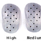 adjustable adult arch support insoles with 3 height support pads