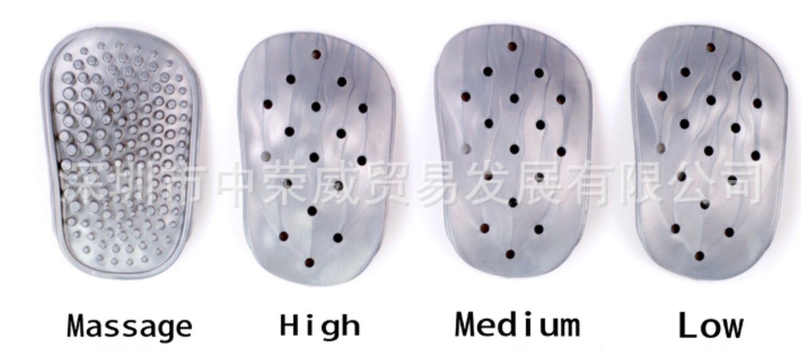 adjustable adult arch support insoles with 3 height support pads