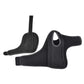 A pair of black padded strap-on protective guards or sleeves with hook-and-loop closures, shown on a plain white background.