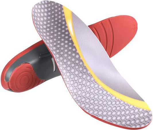 arch brace and PU foam cushioning for flat feet relief