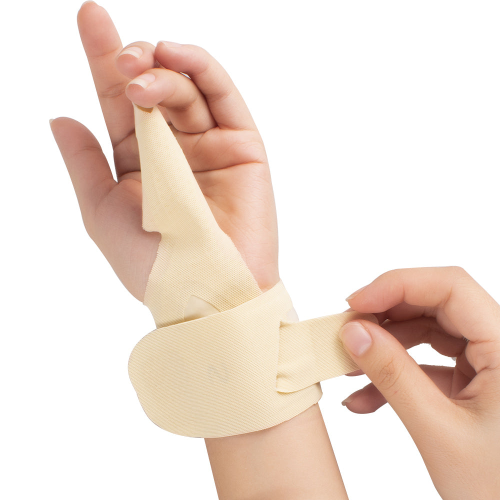 elastic wrist brace with strap