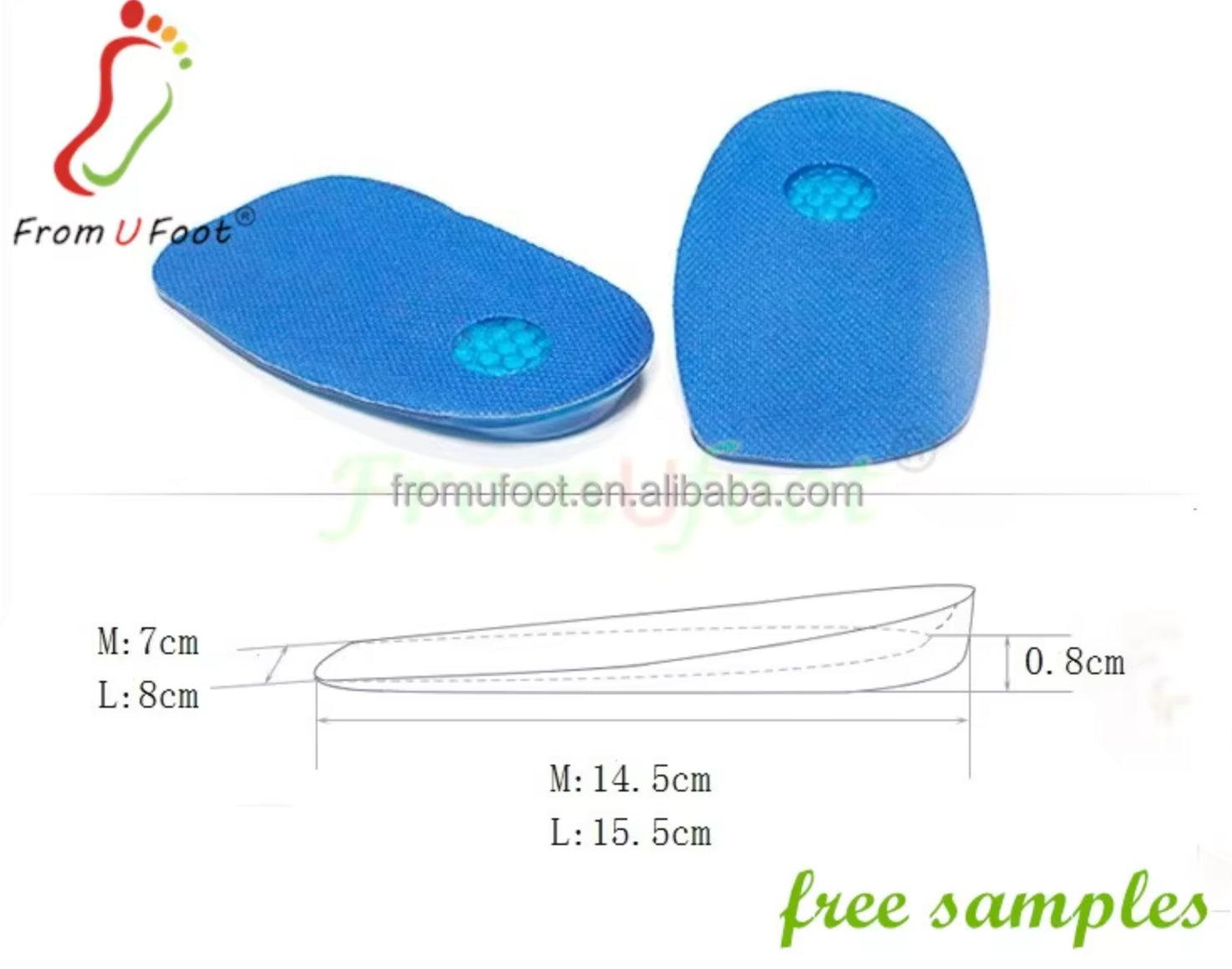flexible TPE heel cups for comfort