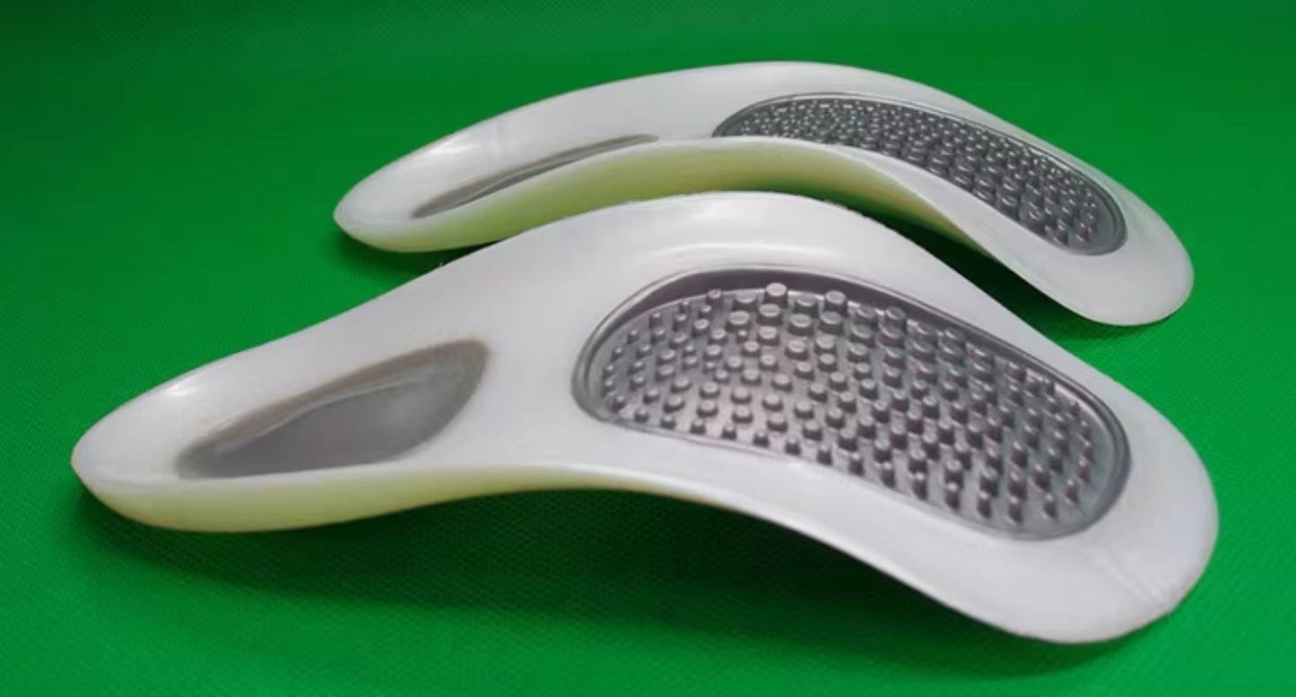 foot care insoles with massage and arch support features