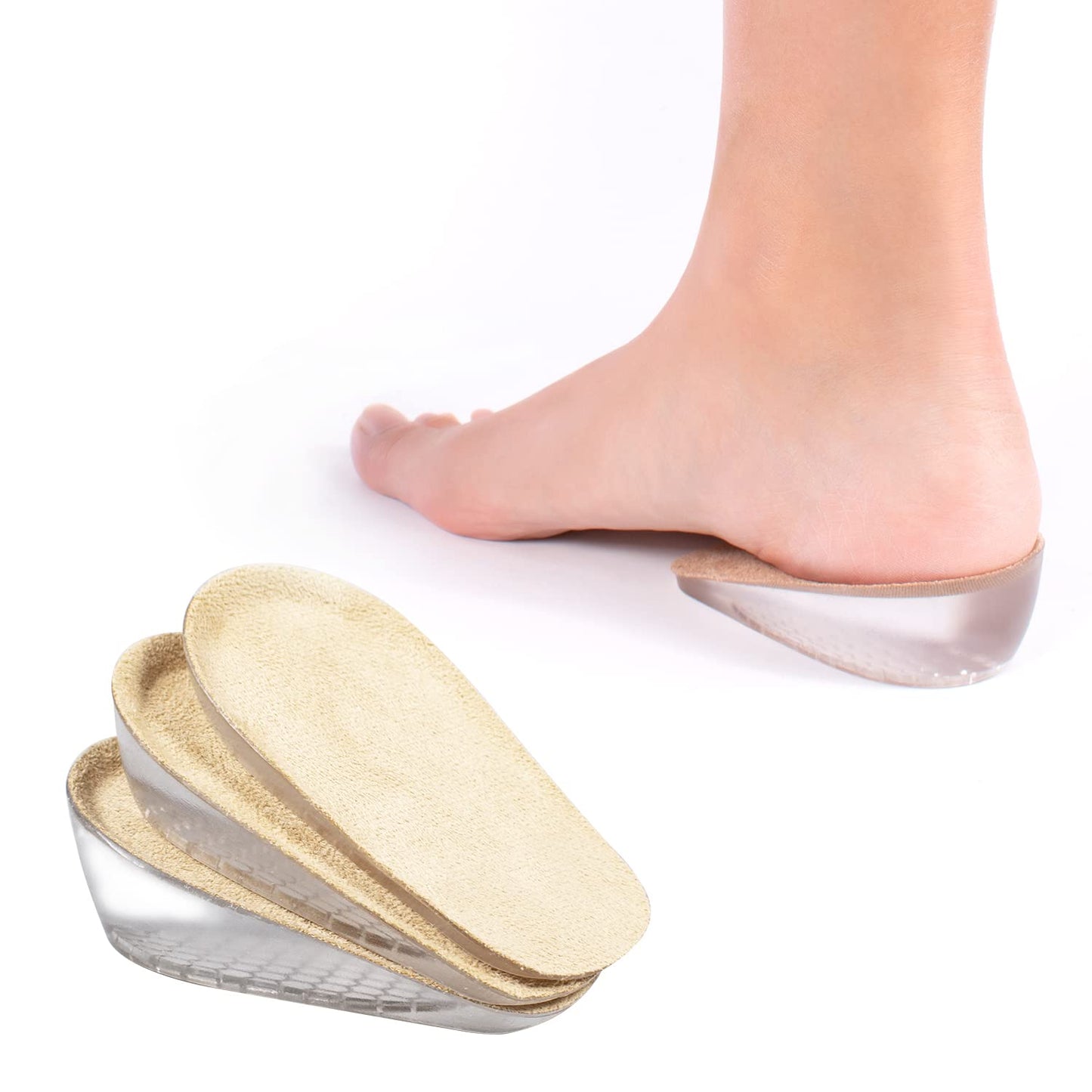 F01B PU invisible Height Increase heel pad Invisible Heel Protector Heel insole