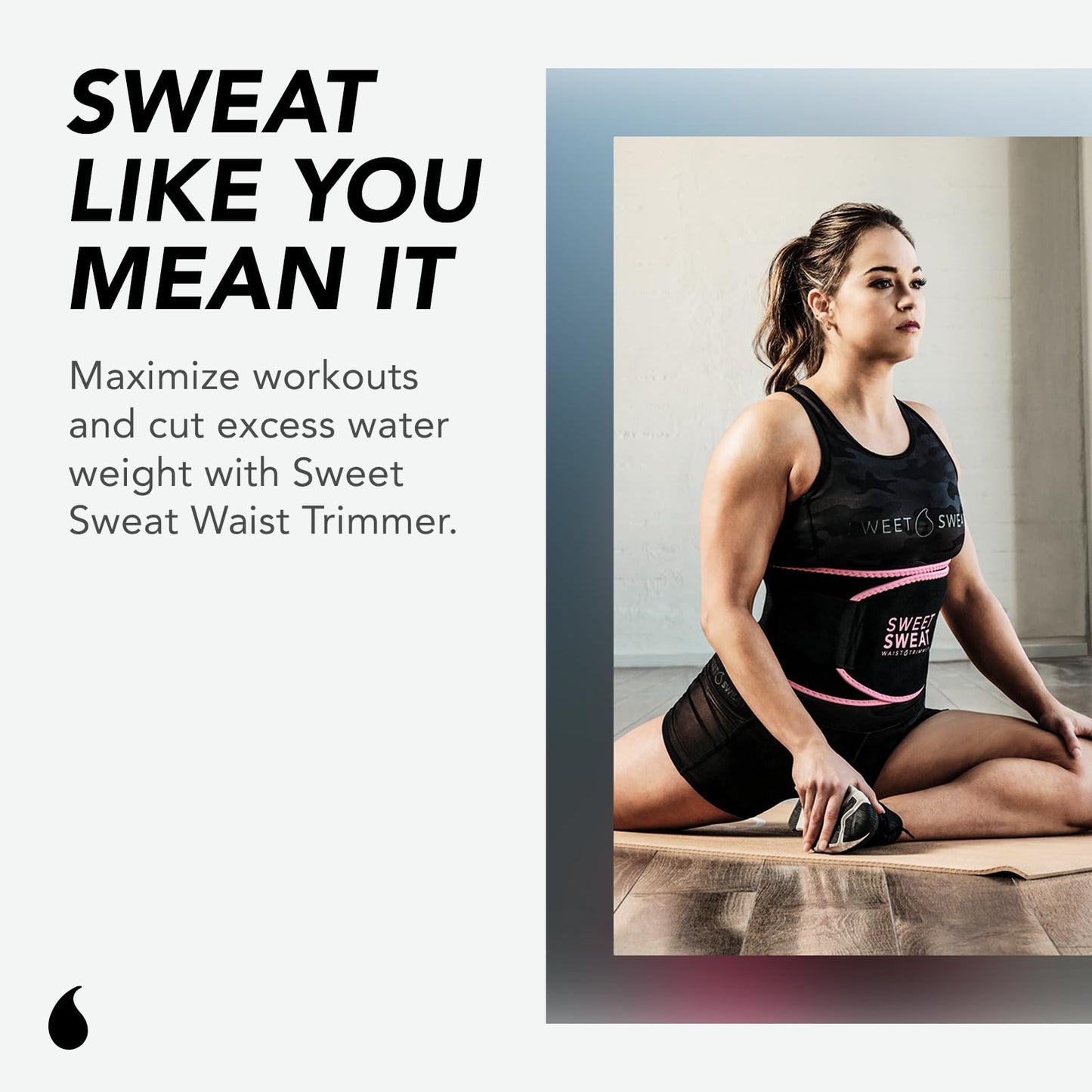 M23B Waist Trimmer for Women Men  Sweat Waist Trainer for High-Intensity Training  Workouts