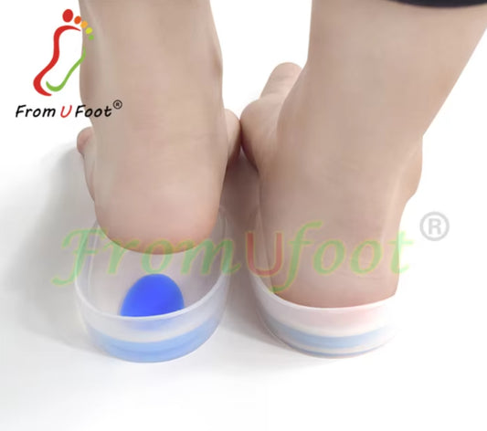 liquid silicone heel cups for heel pain relief