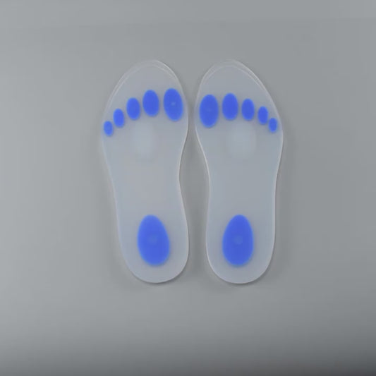 ZRWD08 FromUfoot transparent soft  orthotic arch support Magnet silicone insole for plantar fasciitis