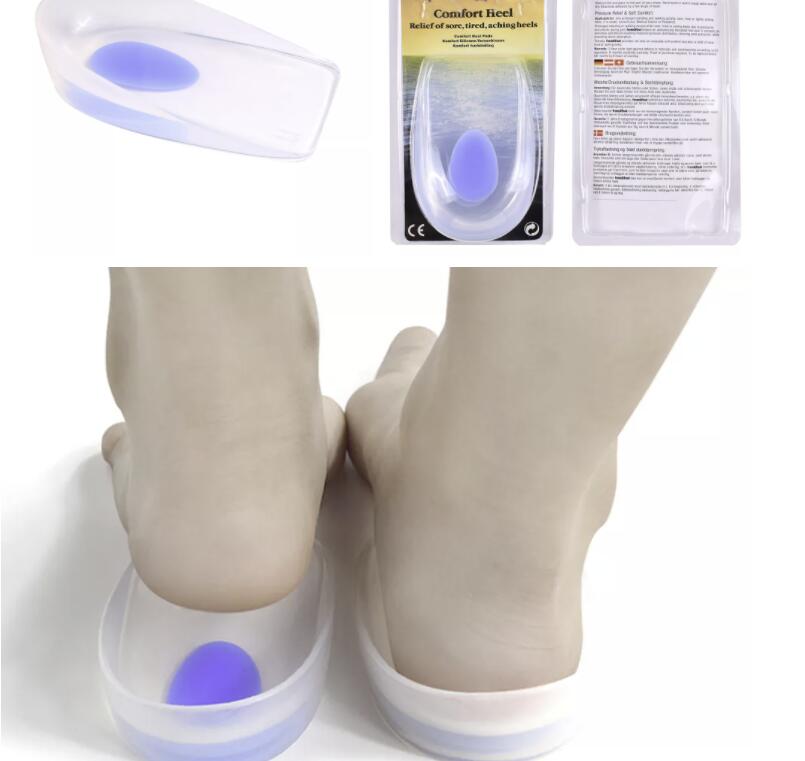 ZRWB01C 100% pure silicone FOOOT INSOLE ,heel cushion insole