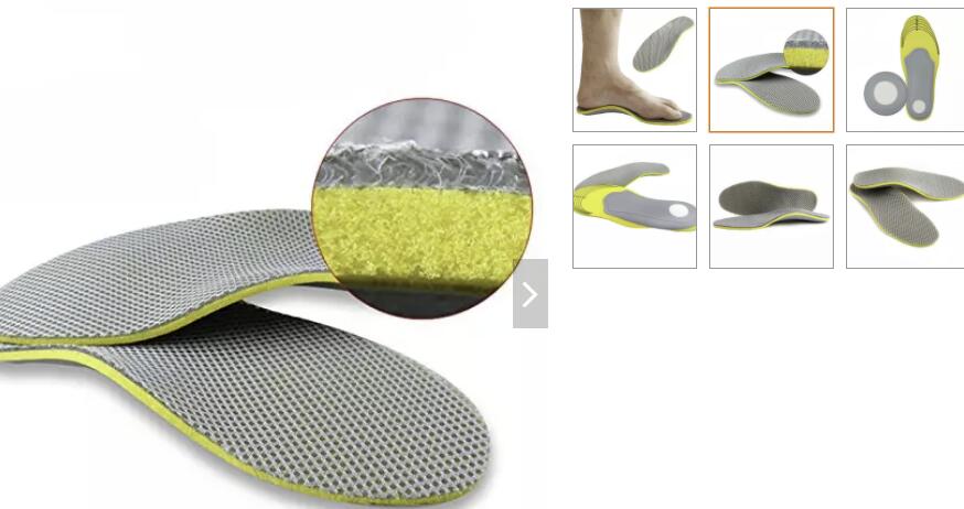 E15B orthopedic insoles premium comfortable orthosis flat foot insole insert arch support pad