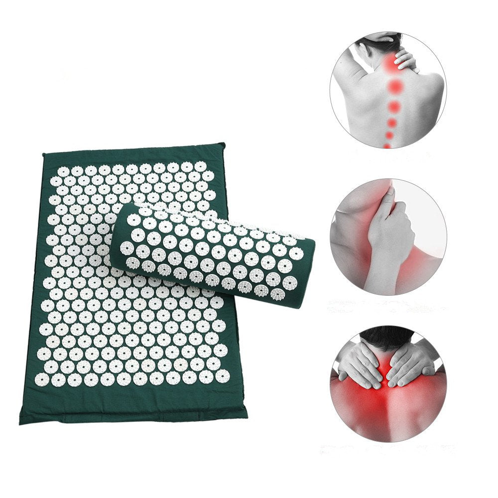 Health Mat Acupressure Mat Set Pain Relief & Stress Reduction Therapy Health Care ...