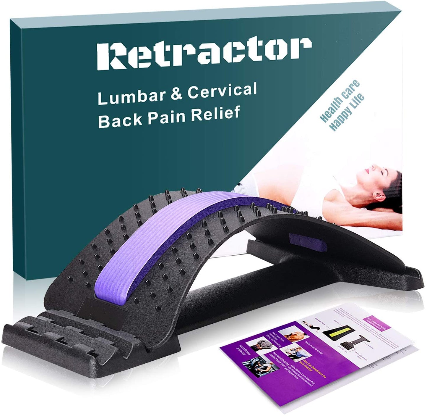 M37 Back Stretcher Lumbar Support Device Posture Corrector for Upper and Lower Back Pain Relief