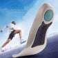 TPU arch support insoles side angle showcasing rigid brace and deep heel cup for plantar fasciitis.