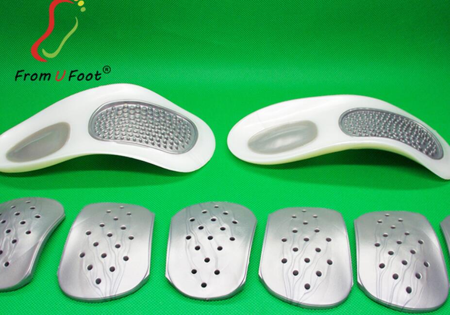 customizable foot arch insoles for flat and high arches