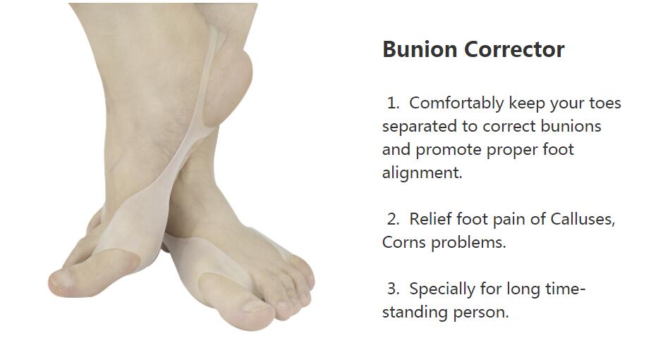 silicone bunion pain relief toe corrector